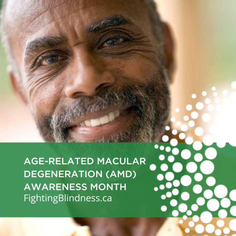 Age Related Macular Degeneration (AMD) Month | FightingBlindness.ca | older man