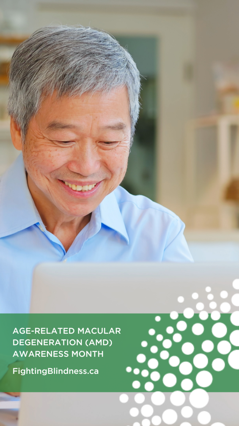 Age Related Macular Degeneration (AMD) Month | FightingBlindness.ca | older man