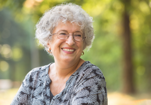 Elderly woman smiling